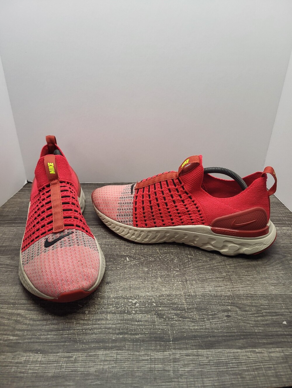 Nike React Phantom Run Flyknit 2 Siren Red Running Shoes Mens Size 10.5